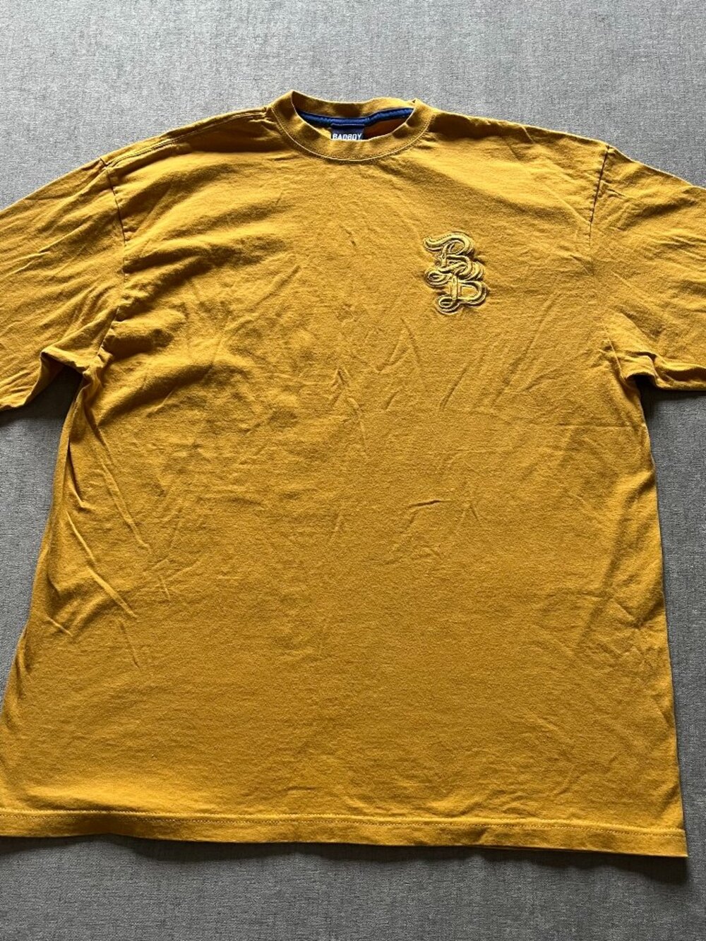 Y2K Sean John Bad Boy T Shirt Men XL Yellow Rap Hip Hop Streetwear Cotton VTG